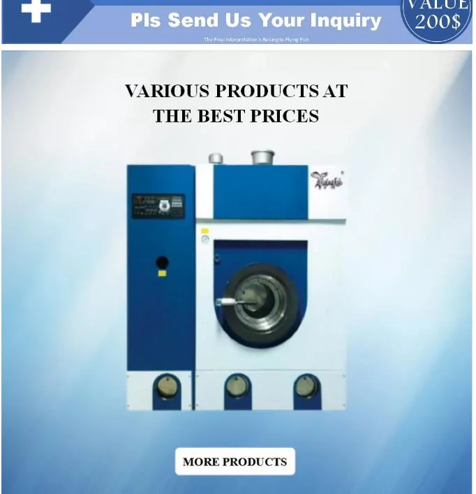 Full Enclosed Dry Cleaning Machine, Dry Cleaning Equipment, Dryer Cleaner